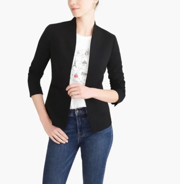 J. Crew Jackets & Blazers - J. Crew Broadway Blazer Jacket Black AB452 Size 4